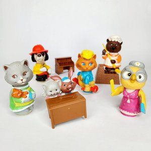 Vintage Hub Bubs 1975 Mattel Happy Hollow Figures and Accessories